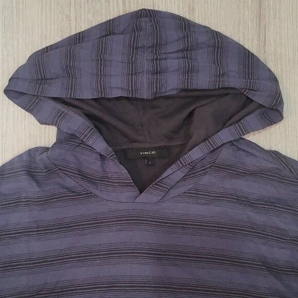 Vince Men's Small Hooded Long Sleeve Shirt - Picture 4 of 5
